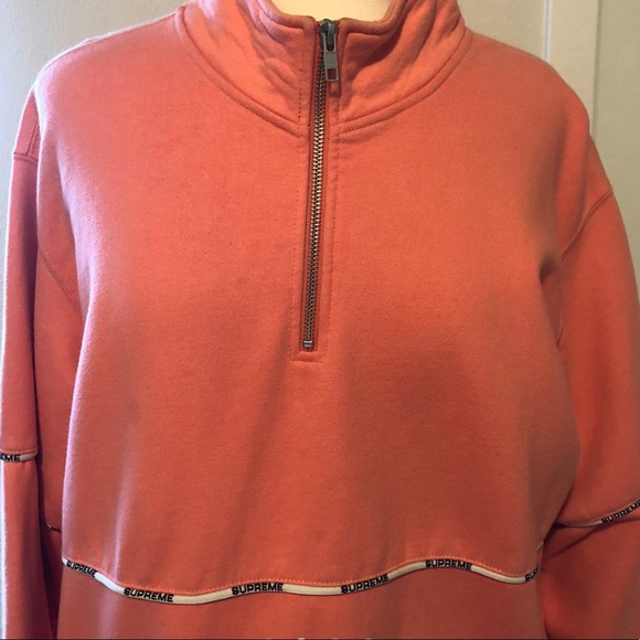 Supreme orange sweatshirt
